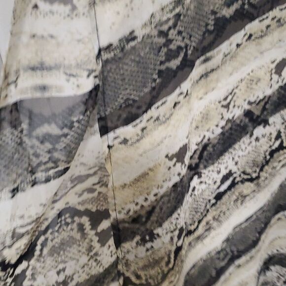 Skye's The Limit womens XL cream & gray snakeskin fully sheer tunic swim… - Picture 3 of 11